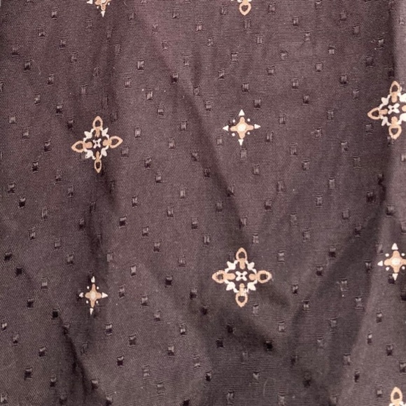 Zara Black Textured Diamond Print Pleated Neckline Long Sleeve Mini Dress - Picture 3 of 11